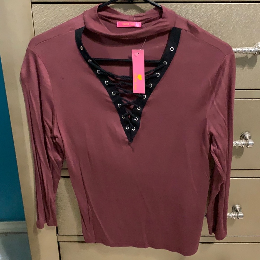 Brand new mauve stylish shirt!
